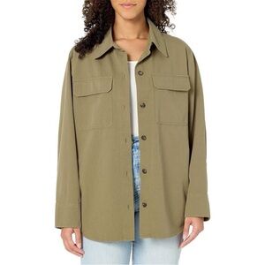 Vince Washed Cotton Shirt Jacket NWOT